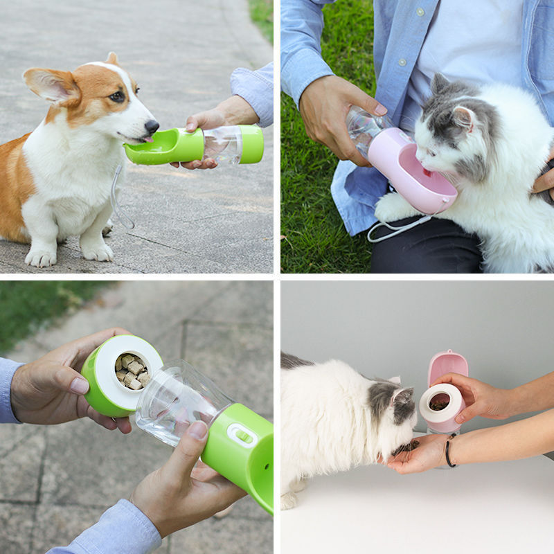 Dog Water Bottle With Bowl - Barkinggooddeals