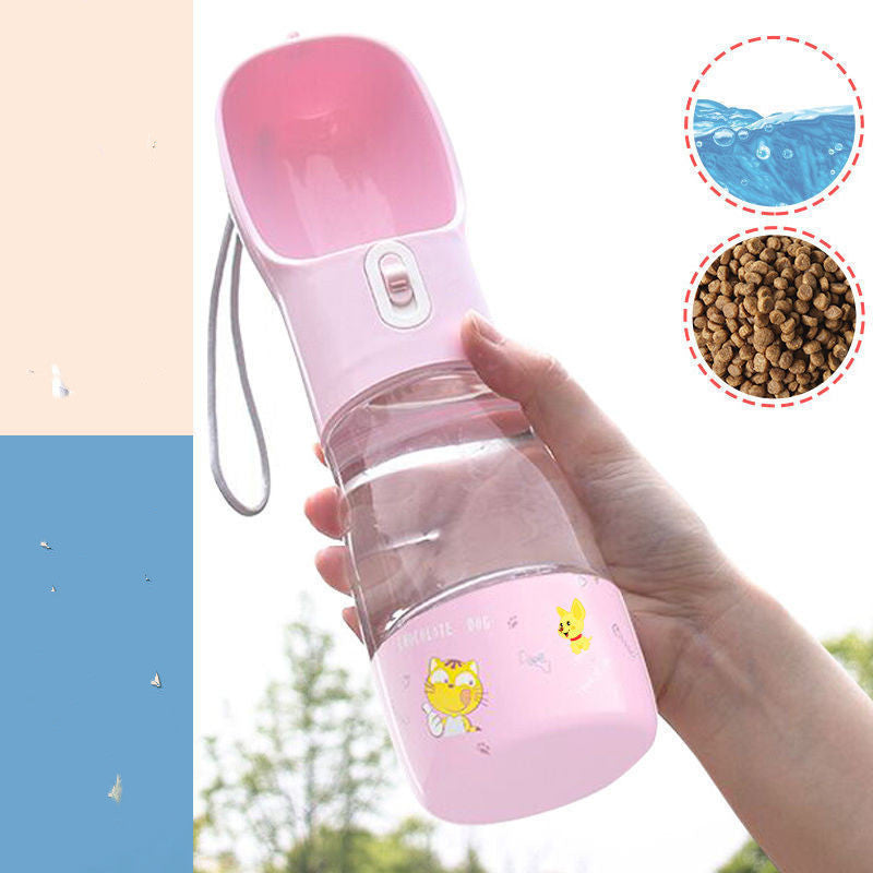 Dog Water Bottle With Bowl - Barkinggooddeals