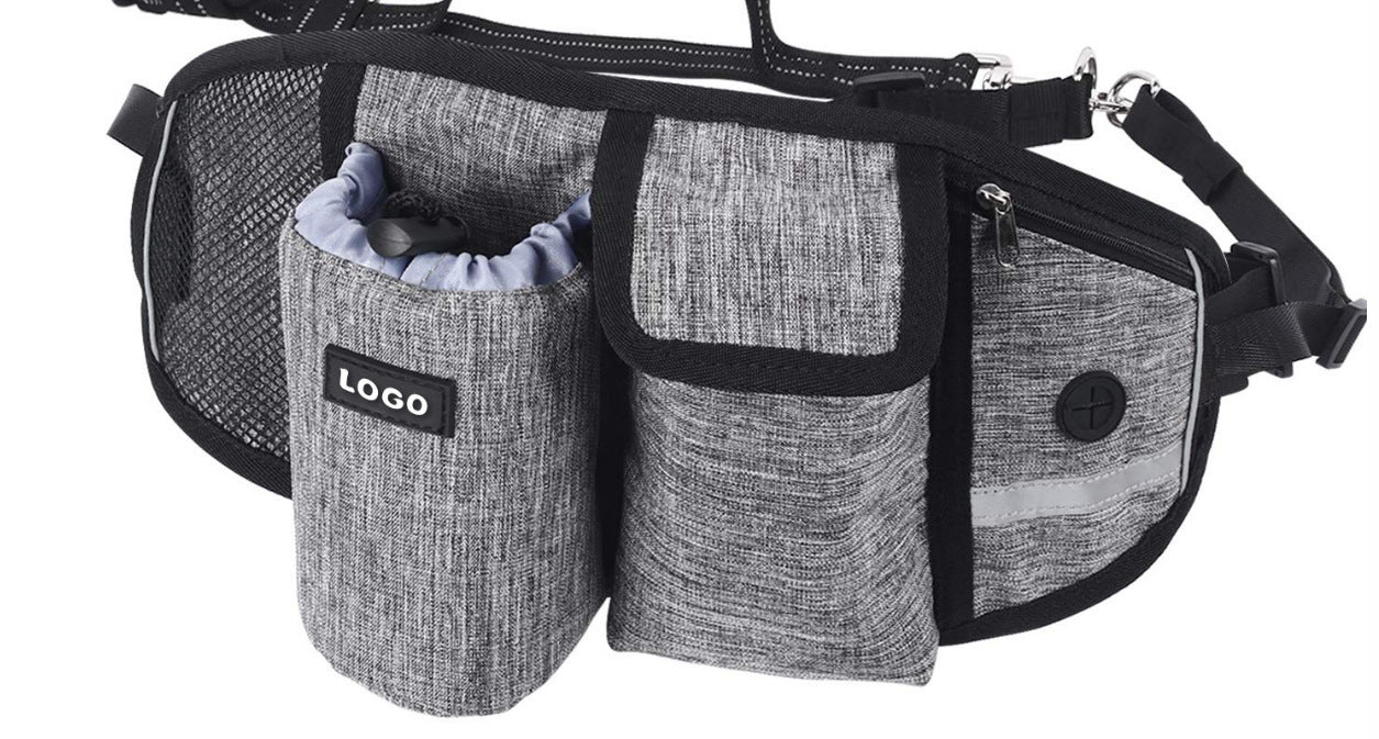 Hands-Free Dog Leash Waist Bag - Barkinggooddeals