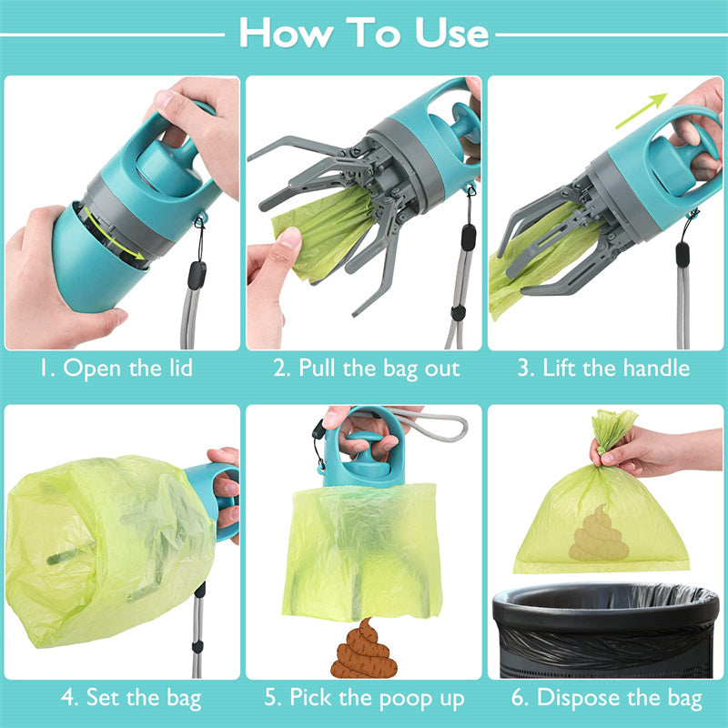 Lightweight Dog Waste Removal Kit-Compact,Easy Clean Poop Scooper - Barkinggooddeals